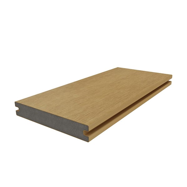 NewTechWood 1 in. x 6 in. x 8 ft. Australian Red Cedar Solid with Groove Composite Decking Board, UltraShield Natural Magellan