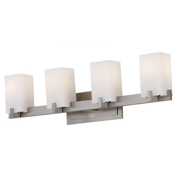 Generation Lighting Riva 4-Light Brushed Steel Vanity Light