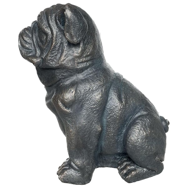 Hi-Line Gift 7 Sitting Sleepy Bulldog Puppy Garden Statue