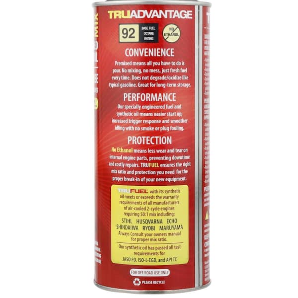 TruFuel - 2-Cycle 50:1 Pre-Mixed Fuel and Oil 32 oz. (6-Pack)