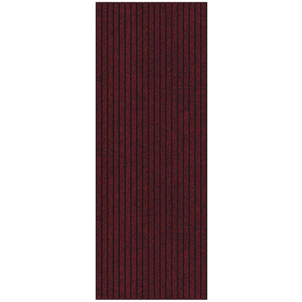 Utility Non-Slip Indoor/Outdoor Long Hallway Runner Rug 2 ft. x 39 ft. Red Ribbed Polyester Garage Flooring price history on PriceWatchPro