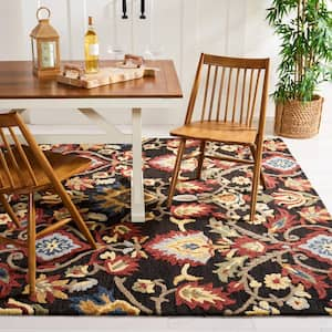 Blossom Charcoal/Multi 8 ft. x 10 ft. Geometric Floral Area Rug