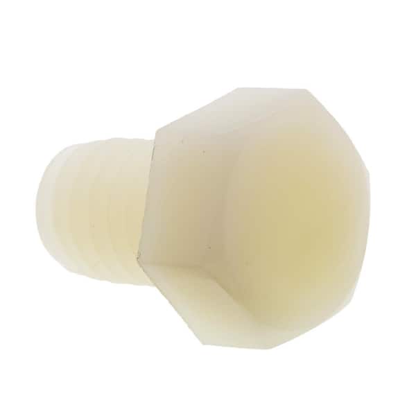 Prime-Line 3/8 in.-16 x 1/2 in. Nylon Hex Head Cap Screws (10-Pack)