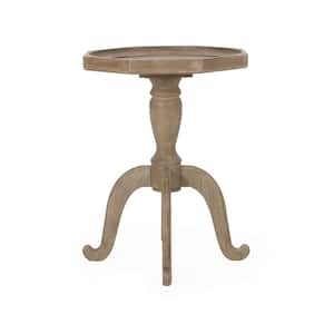 Catawissa 18.25 in. x 25 in. Natural Brown Specialty Wood End Table with Solid Wood