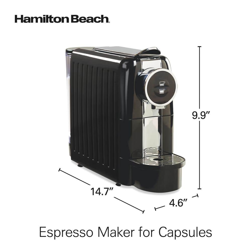 Black Automatic Nespresso Compatible Espresso Machine with Pump