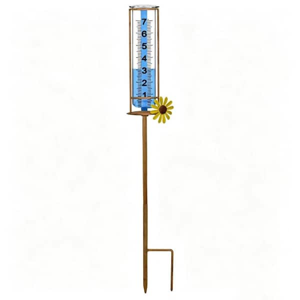 26 in. H Metal Outdoor Rain Gauge
