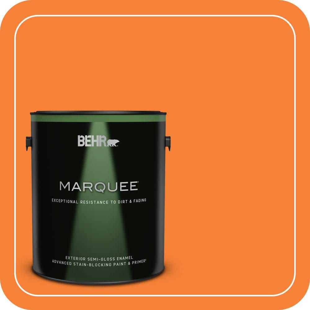 1 gal. #230B-6 Orange Burst Semi-Gloss Enamel Exterior Paint & Primer product image for price tracking