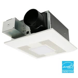 WhisperFit DC/LED, Pick-A-Flow 50,80,110 CFM ENERGY STAR Quiet Ceiling Bathroom Exhaust Fan, Flex-Z Fast Install Bracket