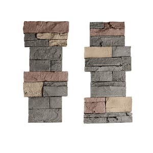 Stacked Stone 11.25 in. x 24 in. Stratford Faux Pillar Panel Siding