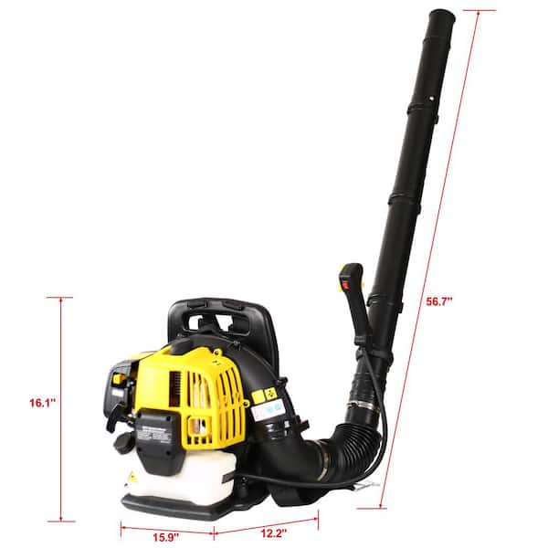Kadehome GH-068 179 MPH 530 CFM 52cc 2-Cycle Gas Backpack Leaf Blower with Extension Tube - 2