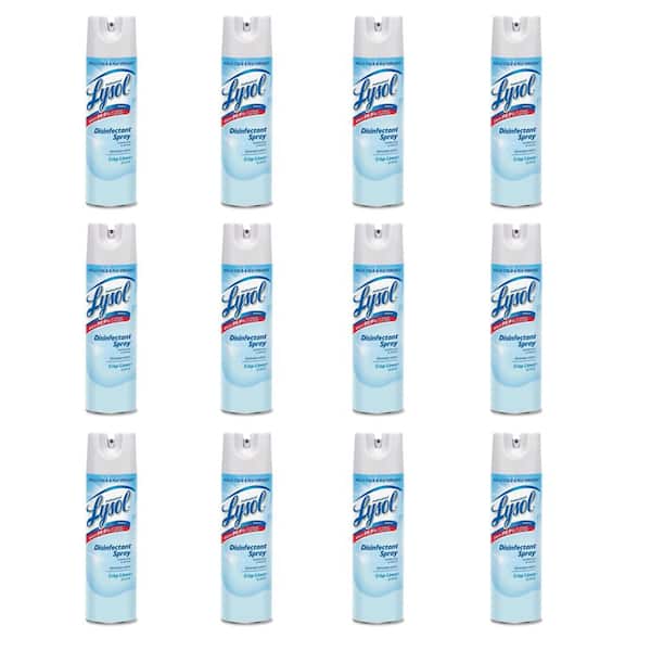 Lysol 19 oz. Crisp Linen Disinfectant Spray (12-Pack)