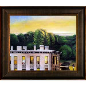 26.5 in. x 30.5 in. "House At Dusk, 1935" by Edward Hopper Framed Oil Painting