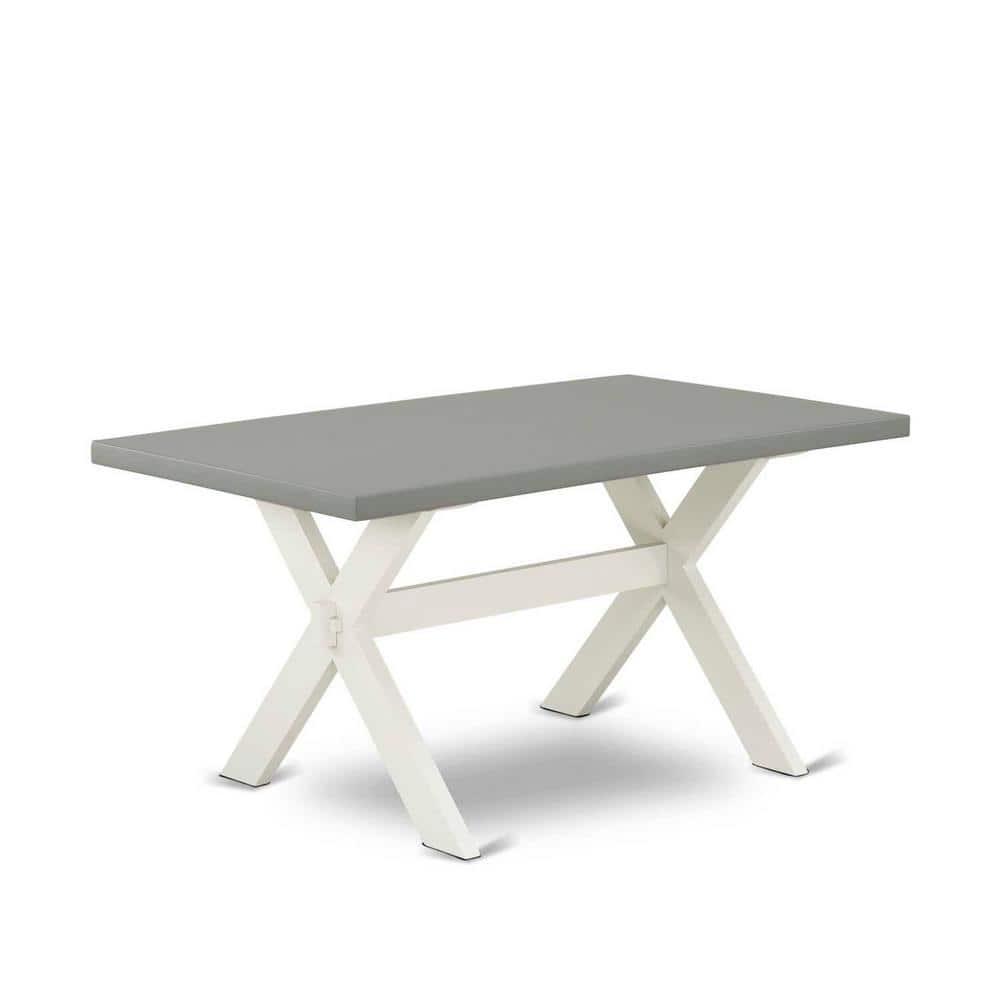 5-Piece Wire Brushed Linen White Finish Solid Wood Top Dining table with 4-Chairs with Lattice Back price history on PriceWatchPro