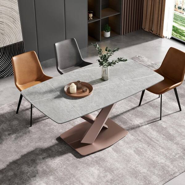 Reviews for Magic Home 63 in. Rounded Edge Gray Rectangle Sintered