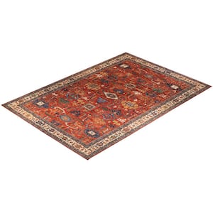Serapi One-of-a-Kind Traditional Rust 11 ft. 11 in. x 18 ft. 10 in. Area Rug