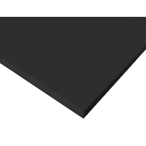 King Starboard Polymer Sheet - 12 in. x 27 in. x 1/2 in., Black