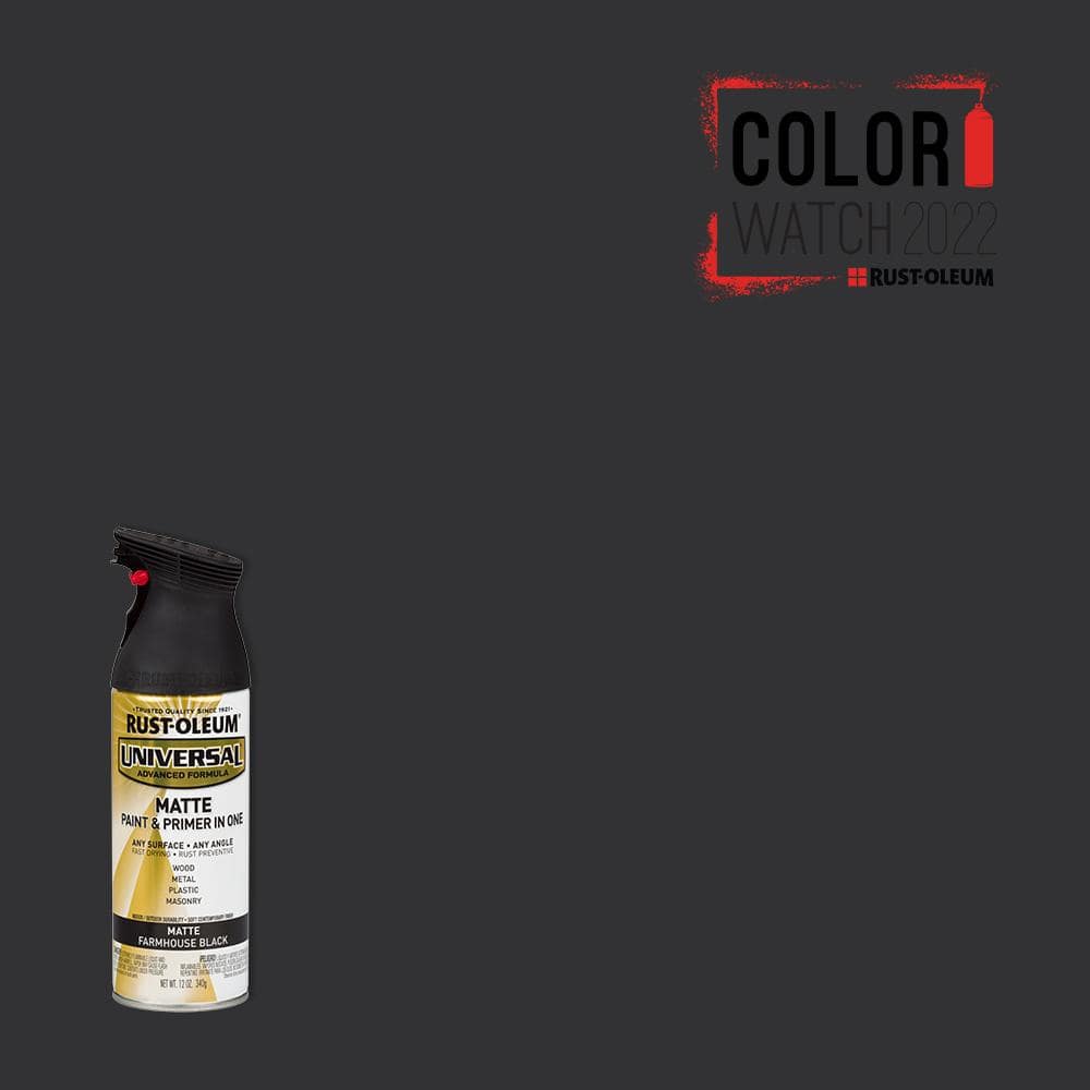 Krylon Fusion All-In-One Satin Spray Paint & Primer, Black - Waters Hardware