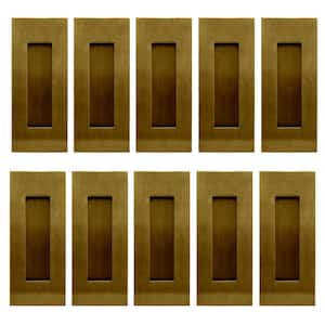 FHIX 4-11/16 in. L Satin Brass PVD Stainless Steel Rectangular Flush Cup Pull (10-Pack)