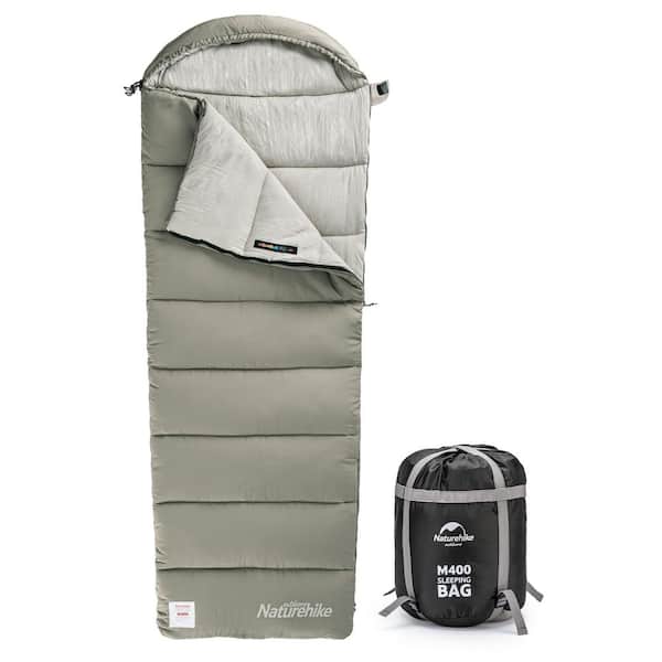 Cesicia 86.6 in. L Cotton Camping Sleeping Bag with Carrying Bag in Green