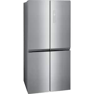 17.4 cu. ft. 4-Door Refrigerator in Brushed Steel