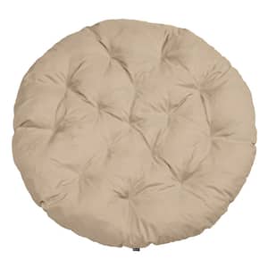 Montlake 52 in. Dia Antique Beige Water-Resistant Outdoor Lounge Papasan Cushion