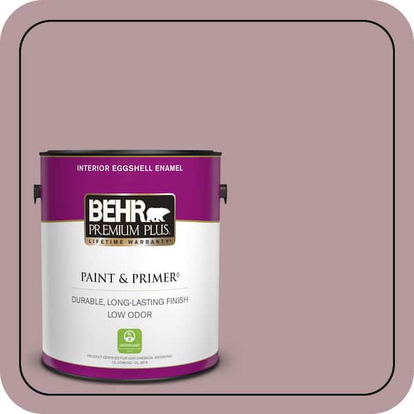 BEHR PREMIUM PLUS 1 gal. #PMD-71 Twilight Blush Eggshell Enamel Low Odor Interior Paint & Primer