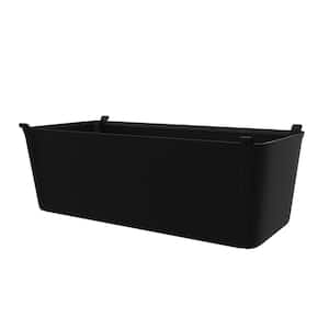 11 in. H x 24 in. W Black Wire Basket Liner
