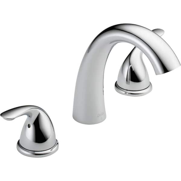 Classic 2-Handle Deck-Mount Roman Tub Faucet Trim Kit in Chrome (Valve Not Included)