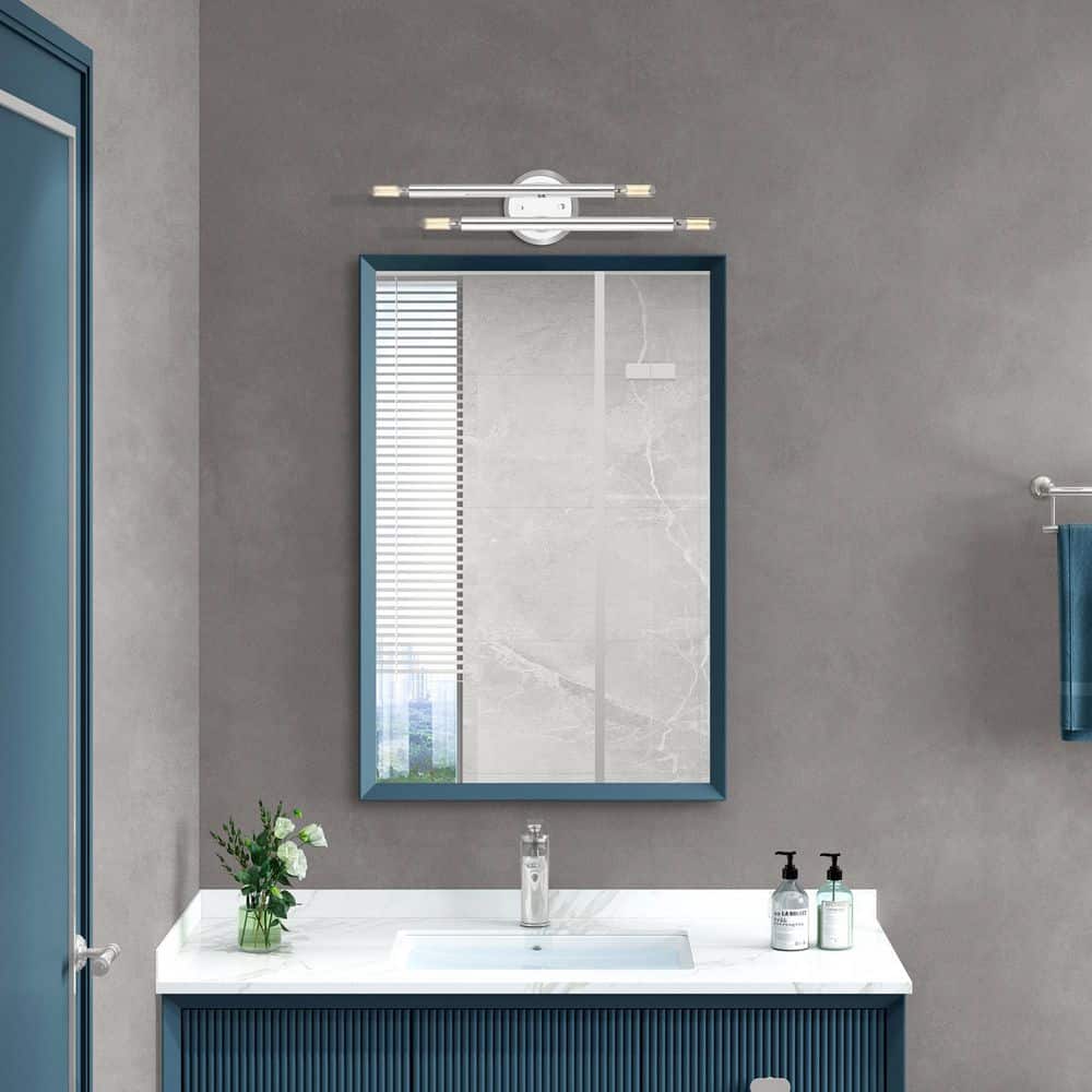 Polished Chrome 17" 4-Light Modern Wall Sconce