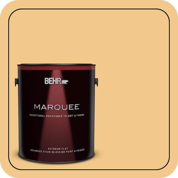 BEHR MARQUEE 1 gal. Home Decorators Collection #HDC-CL-16 Beacon Yellow Flat Exterior Paint & Primer