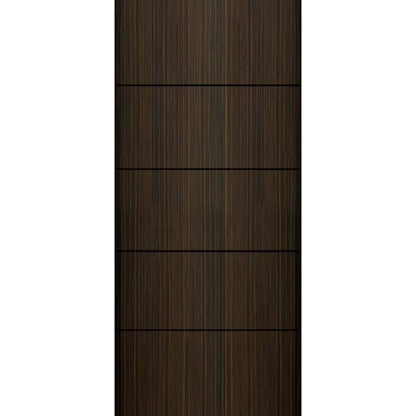 36 in. x 80 in. Solid Core Black Cherry Composite Interior Door Slab