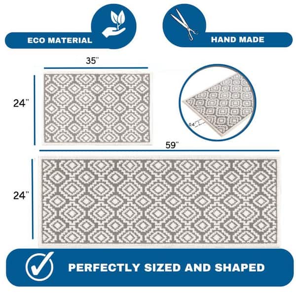 2pcs/set Fixate Non-slip Silicone Mesh Pad Suitable For Fixing Bedding,  Sofas, Tablecloths, And Rug Anti-slip Mats At The Bottom