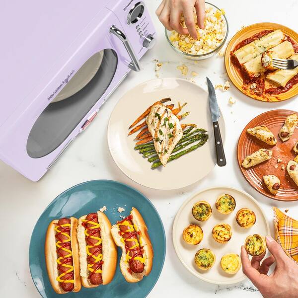 Nostalgia Retro 0.7 cu. ft. 700-Watt Countertop Microwave Oven in