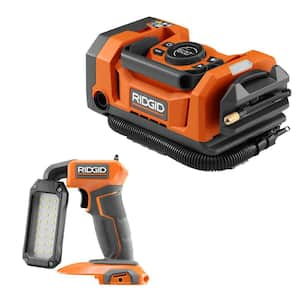 18V Dual Function Cordless Inflator with 18V Cordless LED Stick Light (Tools Only)