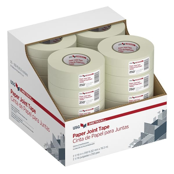 Us Gypsum 382175020 Paper Drywall Joint Tape 2-1/16" x 250' Pack of 20 