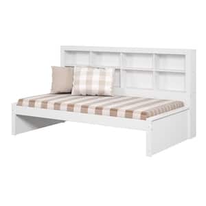 White Twin Daybed with Bookcase