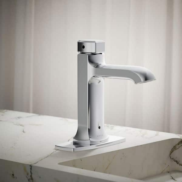 KOHLER Rubicon Battery high quality Powered Touchless Bathroom Faucet, BRUSHED NICKEL, NEW