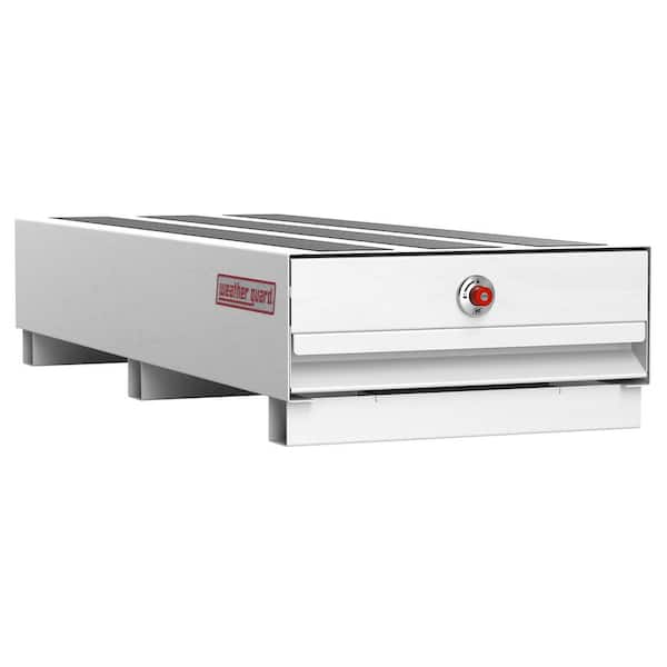 Pack Rat Truck Bed Storage Steel White Sliding Drawer Unit 48 in. x 20 in. x 9.5 in.