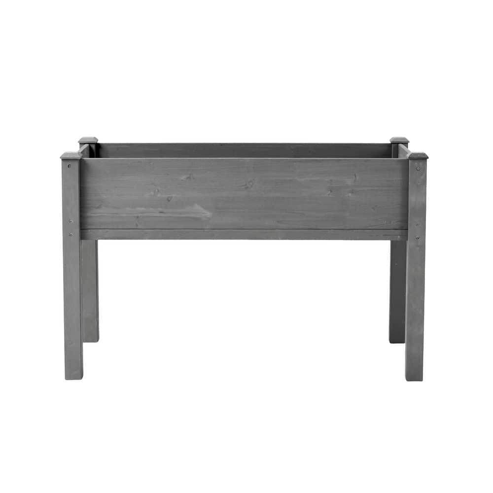 48 in. x 24 in. x 30 in. Wood Raised Planter with Legs in Gray price history on PriceWatchPro