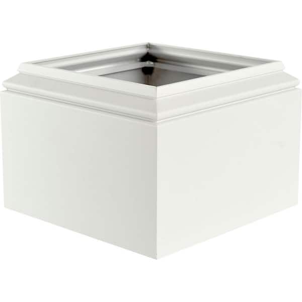 AFCO 8 in. Aluminum Natchez Capital and Base with Feature for Endura-Aluminum Natchez Style Columns