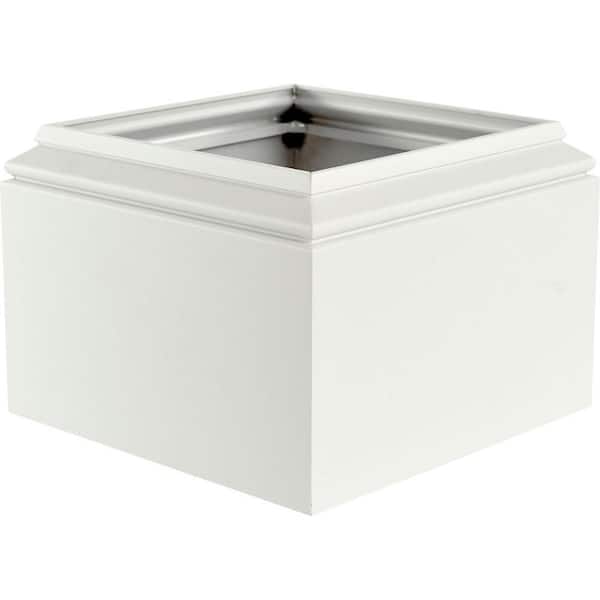 AFCO 6 in. Aluminum Natchez Capital and Base with Feature for Endura-Aluminum Natchez Style Columns