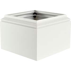 8 in. Aluminum Natchez Capital and Base with Feature for Endura-Aluminum Natchez Style Columns