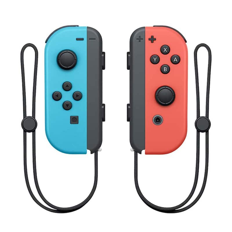 2-Left and Right Wireless Controller Replacement For Nintendo Switch, Support Wake-up Function with Wrist Strap