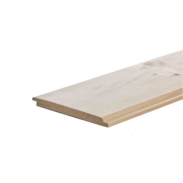 Sierra Pacific Industries 1 in. x 8 in. x 12 ft. Pine WP-1 1 Nickel Gap Back Shiplap Siding Board