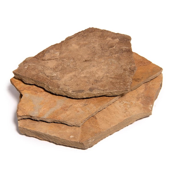 Southwest Boulder & Stone 16 in. x 12 in. x 2 in. 120 sq. ft. Cameron Natural Flagstone for Landscape, Gardens and Pathways