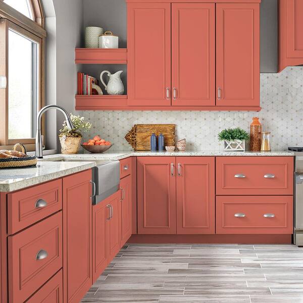 BEHR PREMIUM 1 qt. #P180-5 Watermelon Slice Satin Enamel Interior
