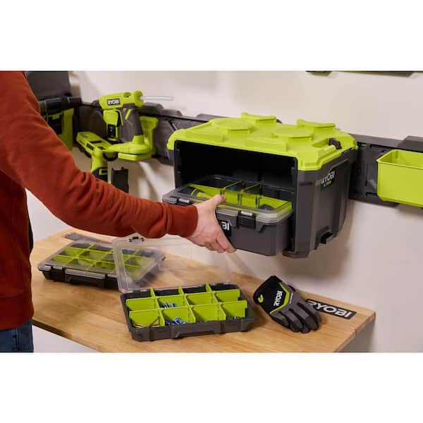 RYOBI LINK SlotBox Organizer Drawer Tool Box Kit STM313K - The
