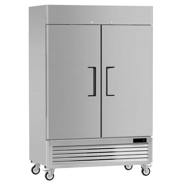 COTLIN 54.4 in. 49 cu.ft. Auto / Cycle Defrost Commercial Upright Freezer in Stainless Steel, -8℉ to 0℉