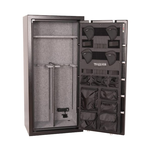 20-Gun 60 Min Fire-Resistant Electronic Lock, Black Powder Coat