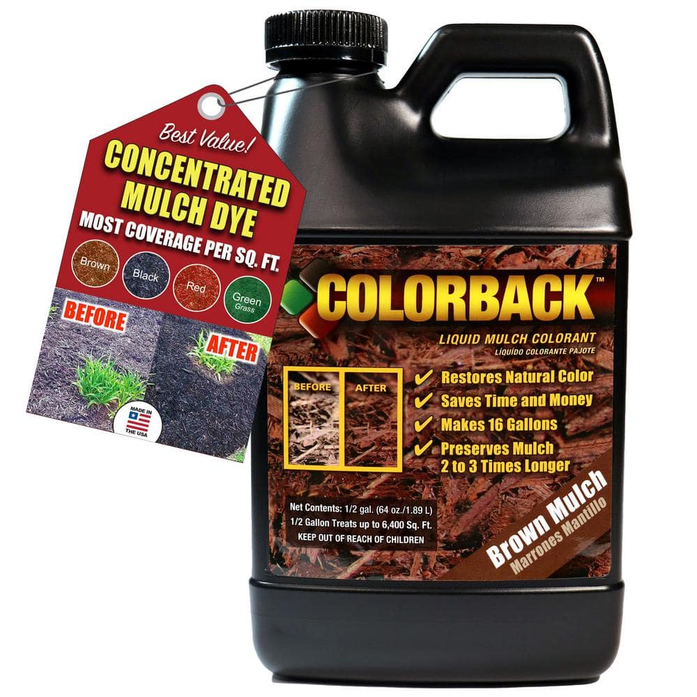 1 Gal. Brown Mulch Color Covering up to 12,800 sq. ft.
